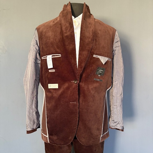 J Crew Ludlow Corduroy Suit | 36S - Pants 30" | Brown Duca Visconti MSRP $698 - Picture 14 of 16